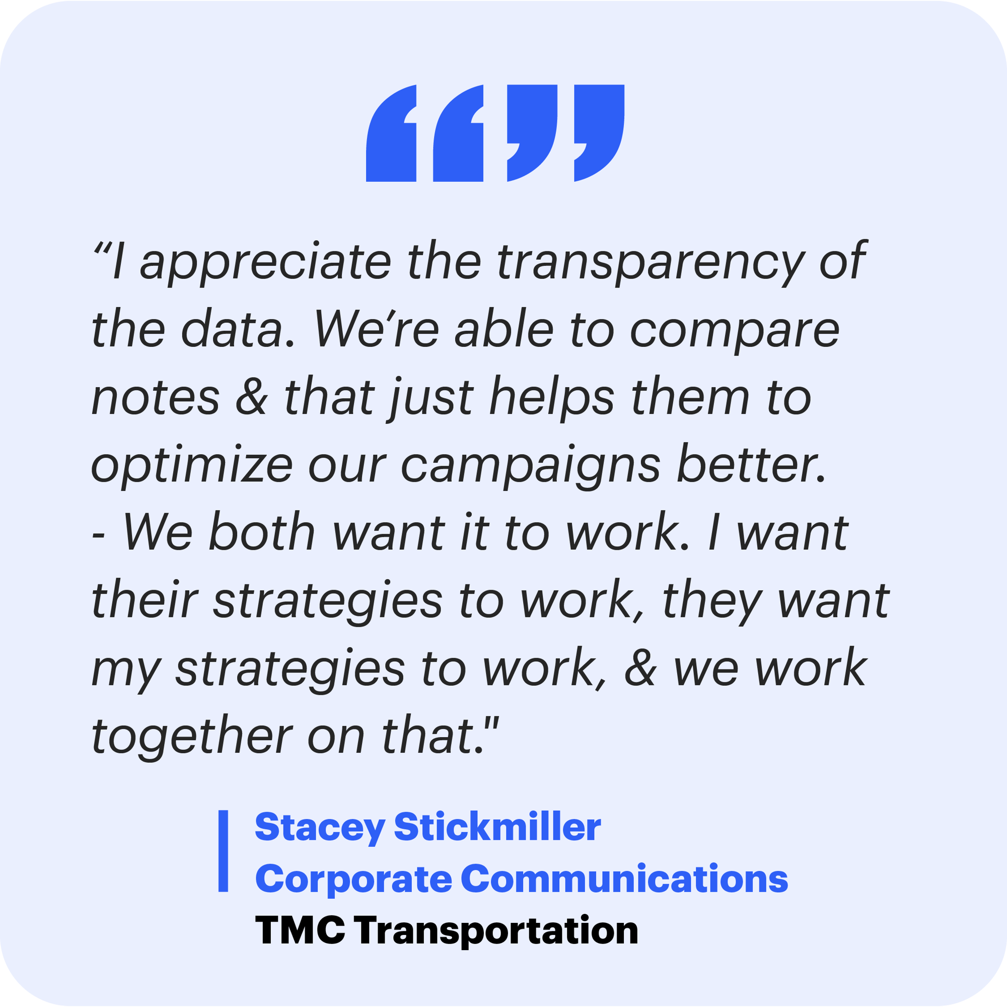 Testimonial for CDL-A driver recruitment Testimonial for CDL-A driver recruitment